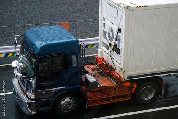 Fototapeta 牽引自動車 トレーラー