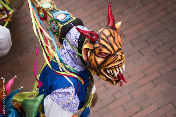 Obraz Mascaras de carnaval. Diabllicos . Panamá