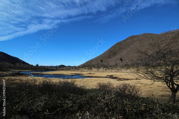 Fototapeta 赤城山駒ヶ岳と覚満渕