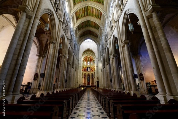 Fototapeta マドリードの宮殿と教会