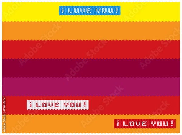 Fototapeta Seamless love background