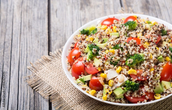 Fototapeta fresh quinoa salad