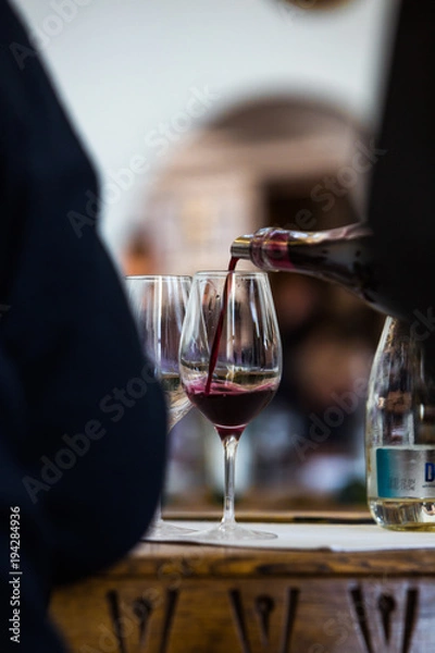 Obraz Red Wine Glass - Close Up View