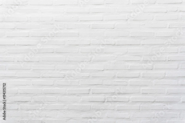 Fototapeta Abstract weathered textured on white brick wall background.