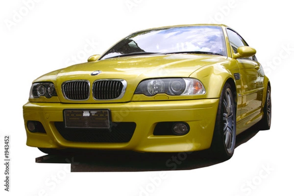 Fototapeta gold sports car