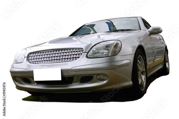 Fototapeta silver sports car