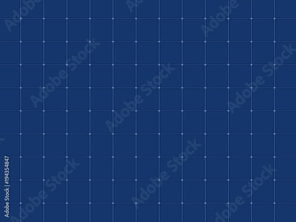 Obraz Abstract blue squared graph paper, matrix background striped white