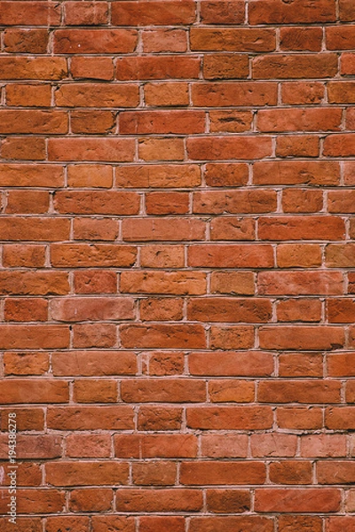Obraz old red brick wall texture background