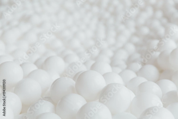 Fototapeta Wiele białych kulek tekstury tła.