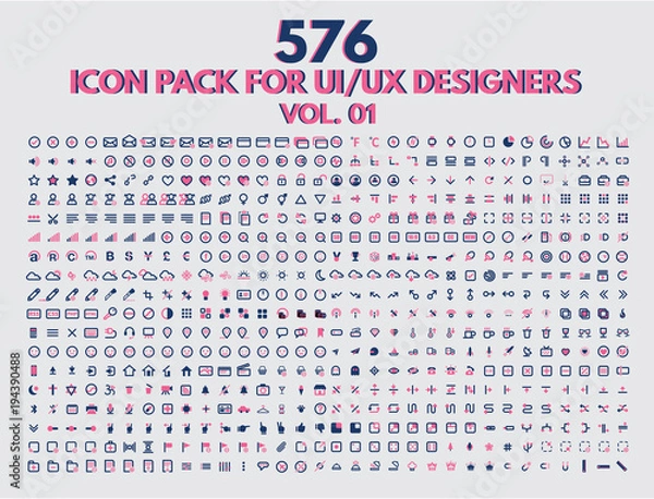 Obraz Icon Pack for UX UI designers