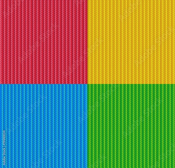 Fototapeta Seamless knitted background