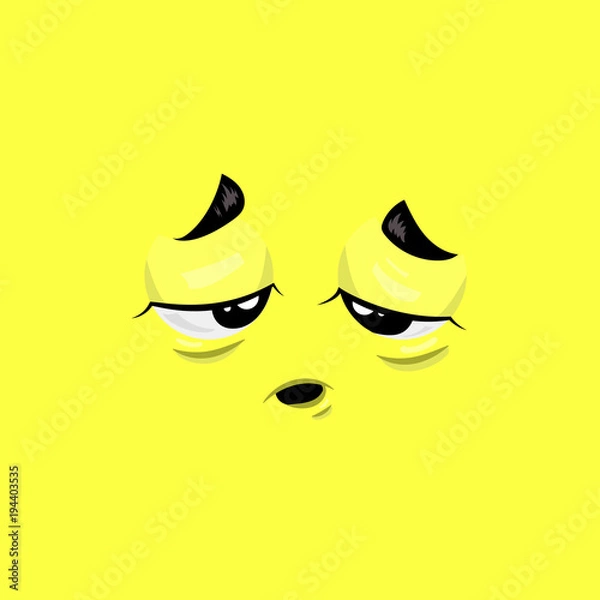 Obraz Tired Face Illustration
