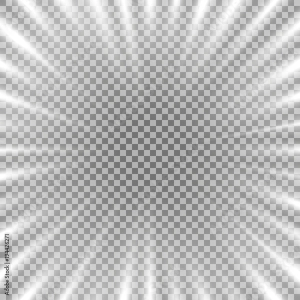Fototapeta Tunnel of light, white color