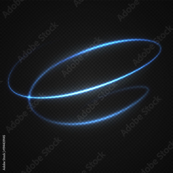 Obraz Neon blurry circles at motion .