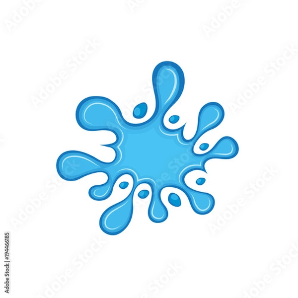 Fototapeta Abstract watter drops made from triangles