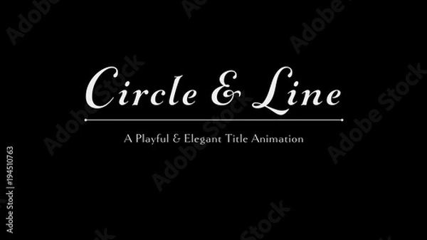 Fototapeta Circle & Line Title