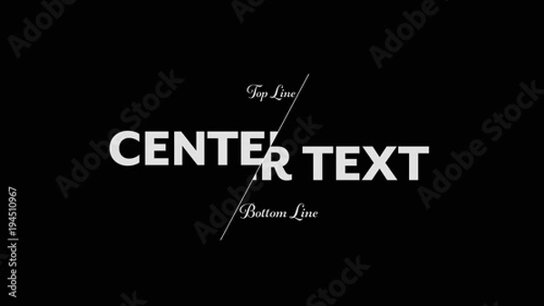 Fototapeta Slashed Title