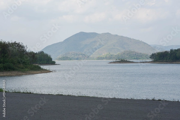 Obraz Roadside Dam Mountain View