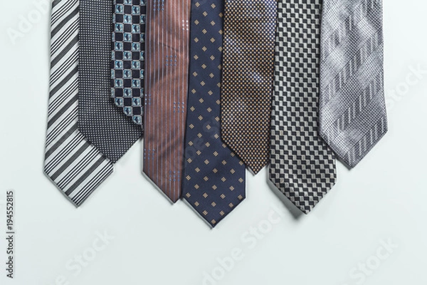 Fototapeta tie over white background