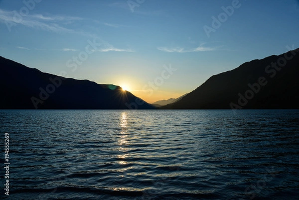 Obraz Lake Crescent Sunset