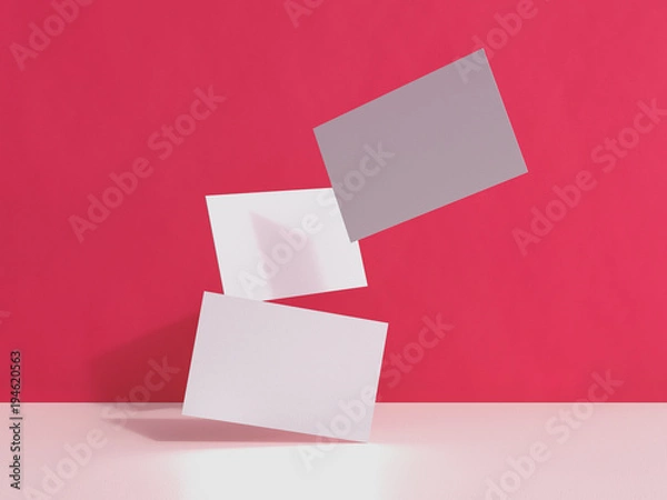 Obraz business card mockup, 3d illustration