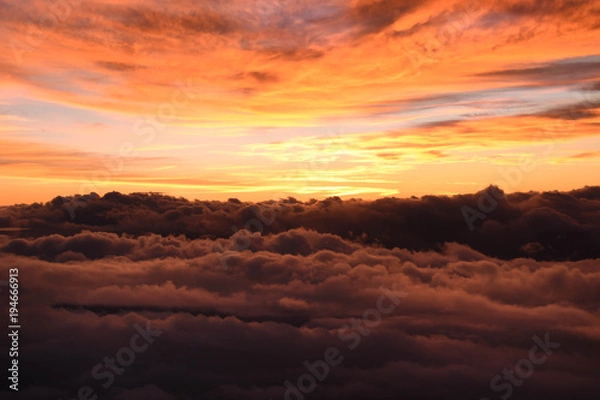 Obraz 富士山　赤と青と時々黄色