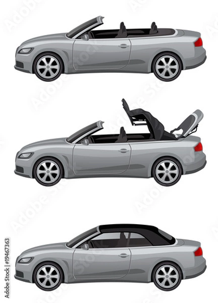 Obraz Silver cabriolet