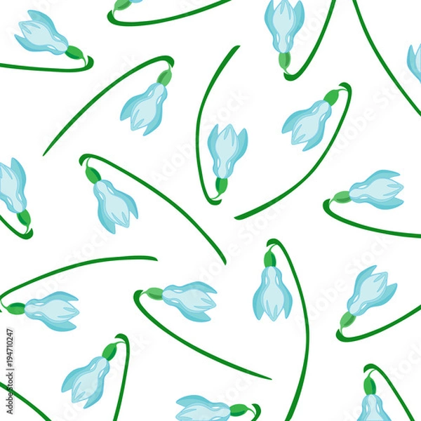 Obraz Spring snowdrop flower. 