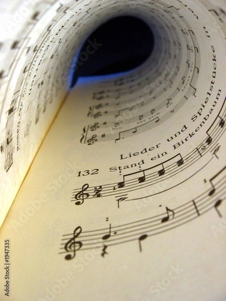 Fototapeta notenheft