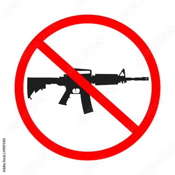 Obraz no guns allowed