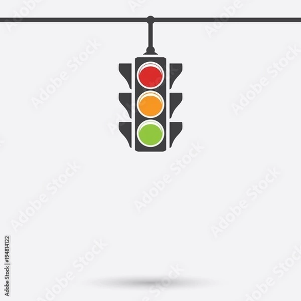 Fototapeta Traffic light icon