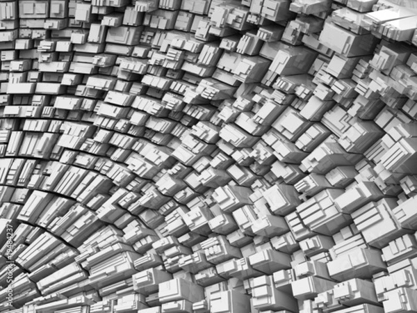 Fototapeta Abstact background from boxes