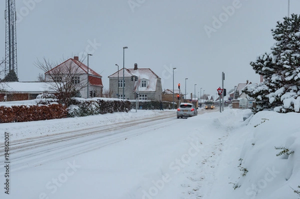 Obraz Snowy winter day in Denmark