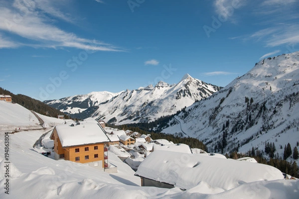 Obraz Winter rund um Damüls