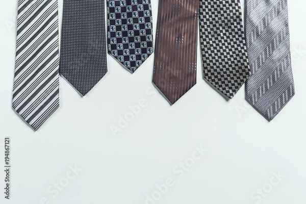 Fototapeta tie over white background