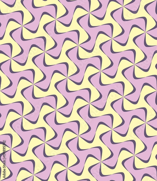 Fototapeta Repeating monochrome twisted stripe pattern