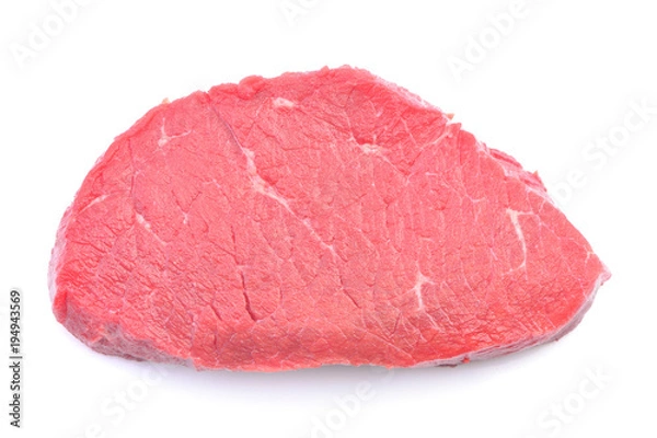 Fototapeta Beef steak on a white background
