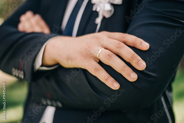 Fototapeta Strong man's hand