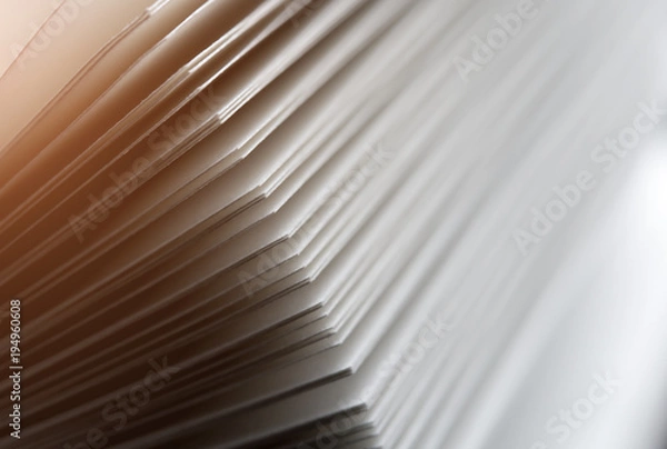 Obraz Zbliżenie na kilka stron z książki, widok z rogu