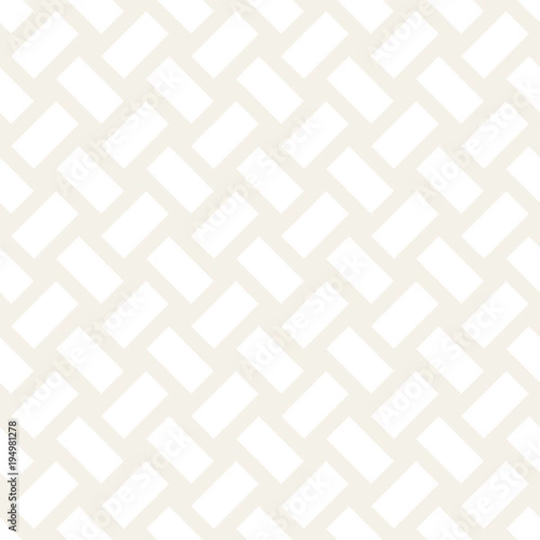 Fototapeta Trendy twill weave Lattice. Abstract Geometric Background Design. Vector Seamless Subtle Pattern.