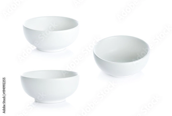 Obraz White bowl on white background