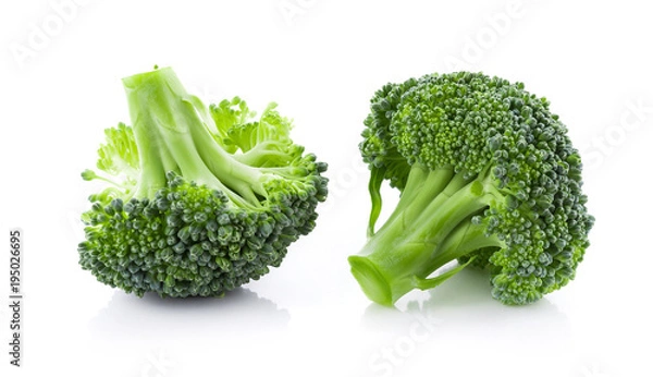 Obraz Broccoli isolated on white background