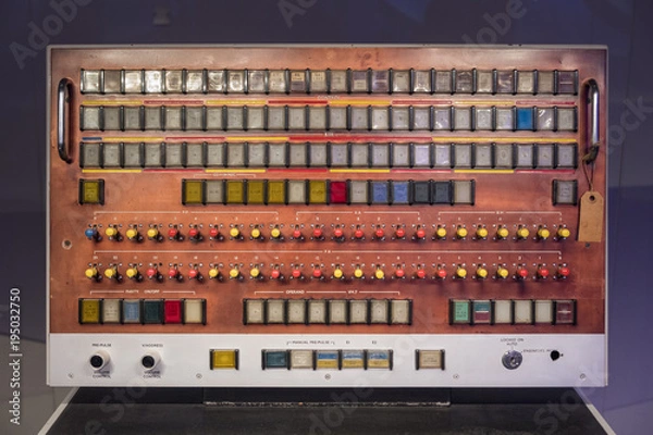 Obraz Old fashioned switch board.