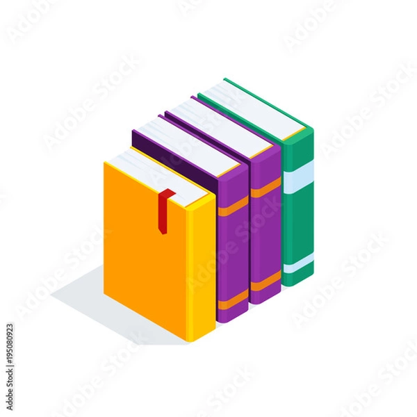 Obraz 3d stack of books.