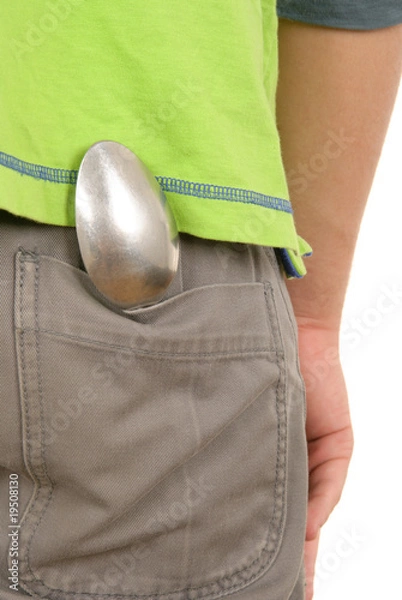 Obraz Spoon lies in pocket