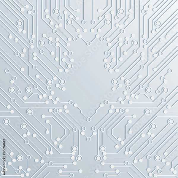 Fototapeta Circuit Board Background Texture Vector