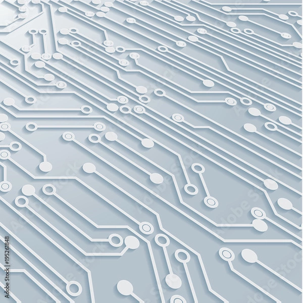 Fototapeta Circuit Board Background Texture