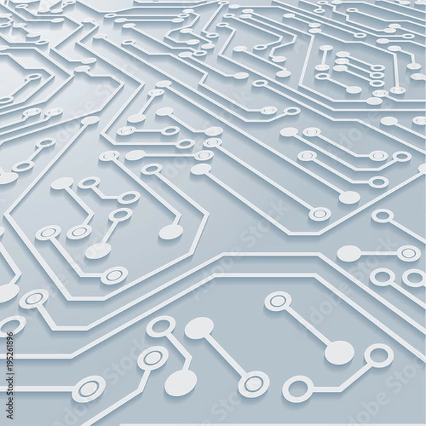 Fototapeta Circuit Board Background Texture