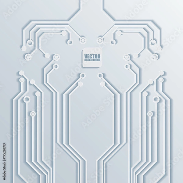 Fototapeta 3d Circuit Board Background Texture Vector