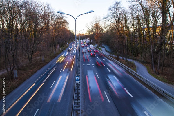 Obraz Traffic Langzeitbelichtung